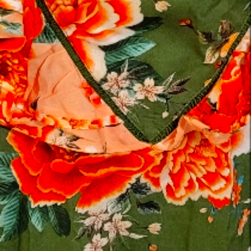 Farm Dress for Anthropologie 3x beautiful coral army green and  a peach tone